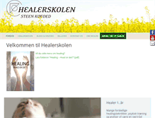 Tablet Screenshot of healerskolen.dk